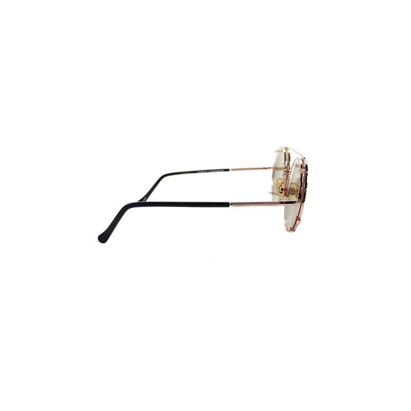 Sunday Somewhere Womens Metal Frame Oval Lens Valentine Sunglasses Gold